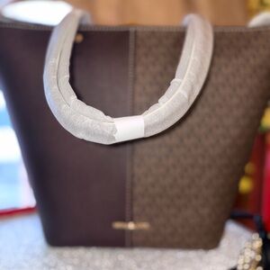Michael Kors Two-Tone Brown Tote